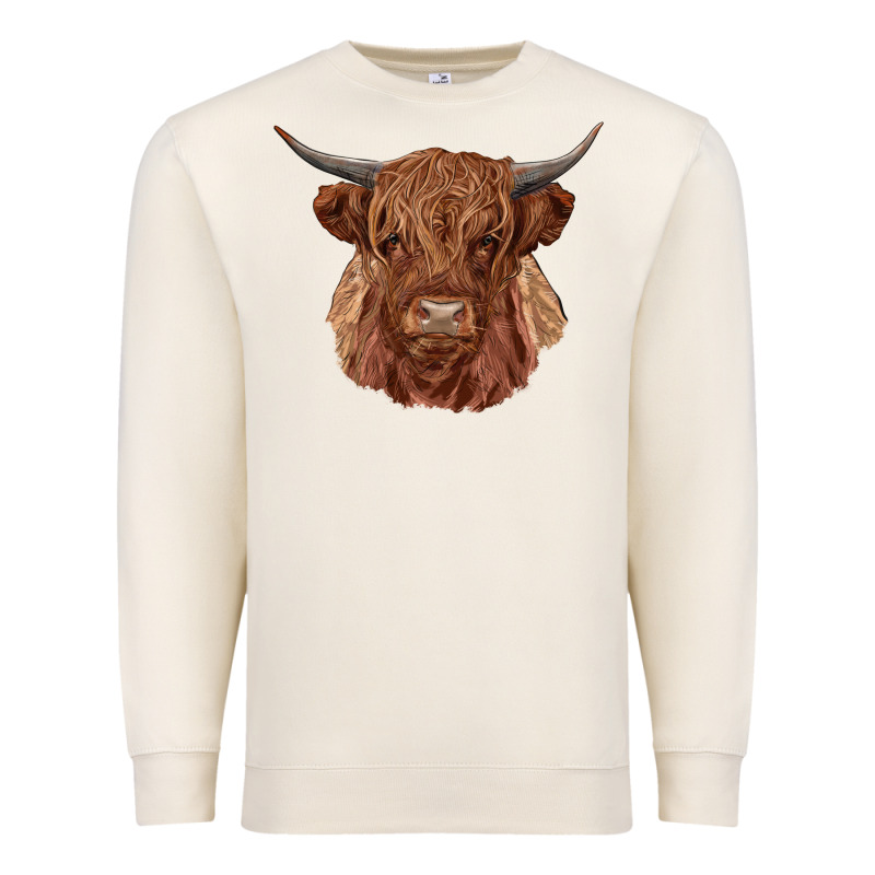Highland Cow Premium Sweatshirt by RanaPortraitStore | Teevron