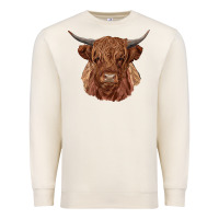 Sandshell highland cow Premium Sweatshirt - RanaPortraitStore