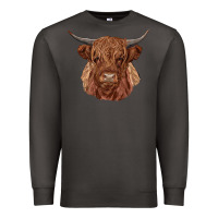 Smoke highland cow Premium Sweatshirt - RanaPortraitStore