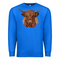 True Royal highland cow Premium Sweatshirt - RanaPortraitStore