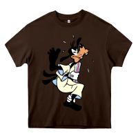 Chocolate Brown day gift for cartoon goofy character Heavy Core Tee - maiPhamDesign