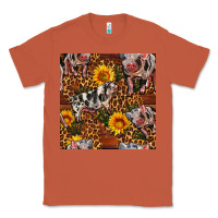 Copper Western Spotted Pig With Sunflowers Seamless Classic Tee - FaDigitalArtStudio