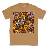 Toasted Coconut Western Spotted Pig With Sunflowers Seamless Classic Tee - FaDigitalArtStudio