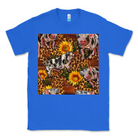 True Royal Western Spotted Pig With Sunflowers Seamless Classic Tee - FaDigitalArtStudio