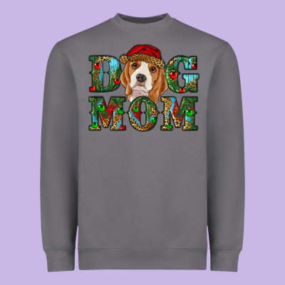 Christmas Dog Mom Beagle Heavyweight Sweatshirt Designed By Ranaportraitstore
