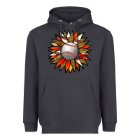Smoke Baseball Sunflower Heavyweight Hoodie - Jasminsmagicworld