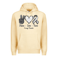 Pina Colada Peace Love Cure Lung Cancer Premium Hoodie - Jasminsmagicworld