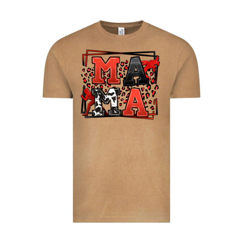Wrestling Mama Red And Black Vintage Tee by LillyAllenDesigns | Teevron