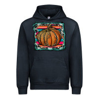 Navy leopard pumpkin with serape background Urban Hoodie - RanaPortraitStore