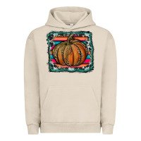 Pigment French Oak leopard pumpkin with serape background Urban Hoodie - RanaPortraitStore