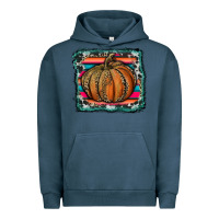 Pigment Midnight Navy leopard pumpkin with serape background Urban Hoodie - RanaPortraitStore