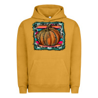 Pigment Peanut Butter leopard pumpkin with serape background Urban Hoodie - RanaPortraitStore