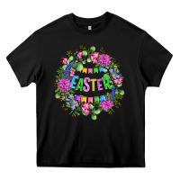 Black Easter Day Flower Easter Heavy Core Tee - OliviaCreatesArt