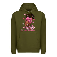 Army Green stronger than cancer Premium Hoodie - BarkalooDesign