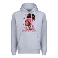 Heather Grey stronger than cancer Premium Hoodie - BarkalooDesign