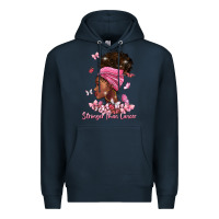 Navy stronger than cancer Premium Hoodie - BarkalooDesign
