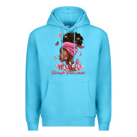 Ocean Blue stronger than cancer Premium Hoodie - BarkalooDesign