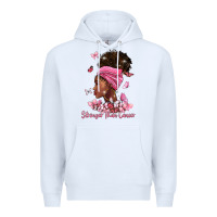 White stronger than cancer Premium Hoodie - BarkalooDesign