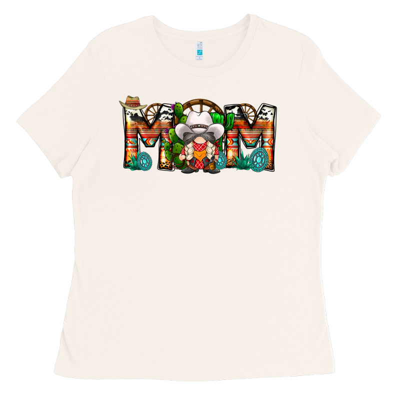 Mom Cowboy Gnome Ladies Tee by CowhideDigitalArt | Teevron
