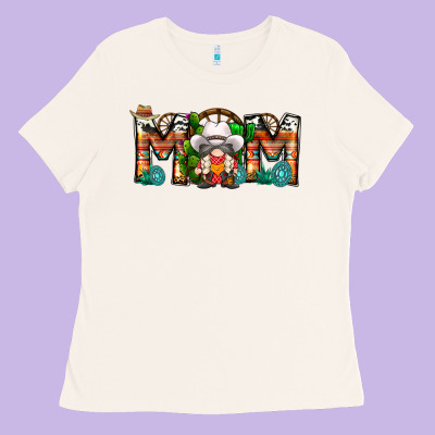 Mom Cowboy Gnome Ladies Tee Designed By Cowhidedigitalart