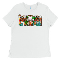 White Mom Cowboy Gnome Ladies Tee - CowhideDigitalArt