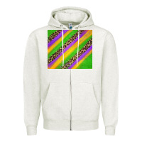 Oatmeal Heather mardi gras carnival Zipper Hoodie - Jasminsmagicworld