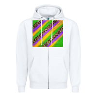 White mardi gras carnival Zipper Hoodie - Jasminsmagicworld