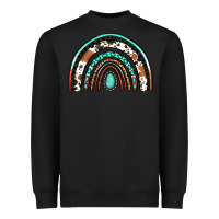 Black Western Rainbow Heavyweight Sweatshirt - Jasminsmagicworld