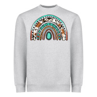 Heather Grey Western Rainbow Heavyweight Sweatshirt - Jasminsmagicworld