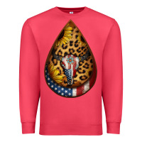 Cardinal american sunflower bullskull teardrop earrings Premium Sweatshirt - Jasminsmagicworld