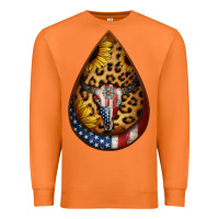 Carrot american sunflower bullskull teardrop earrings Premium Sweatshirt - Jasminsmagicworld