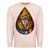 Pale Pink american sunflower bullskull teardrop earrings Premium Sweatshirt - Jasminsmagicworld