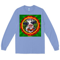 Colony Blue christmas baby holstein face Long Sleeve Tee - LillyAllenDesigns