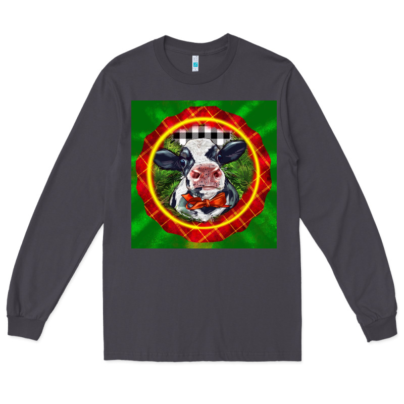 Christmas Baby Holstein Face Long Sleeve Tee by LillyAllenDesigns | Teevron