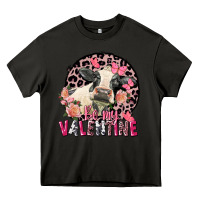 Asphalt Be my Valentine Holstein Cow Valentine's Day Heavy Core Tee - FaDigitalArtStudio