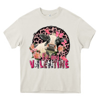 Cream Be my Valentine Holstein Cow Valentine's Day Heavy Core Tee - FaDigitalArtStudio