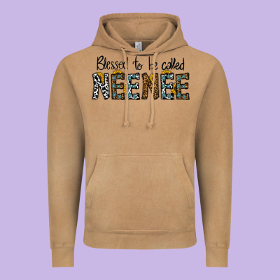 Blessed To Be Called Neenee Vintage Hoodie Designed By Cowhidedigitalart