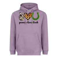 Lavender Peace Love Luck Heavyweight Hoodie - Jasminsmagicworld