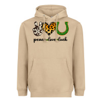 Mushroom Peace Love Luck Heavyweight Hoodie - Jasminsmagicworld