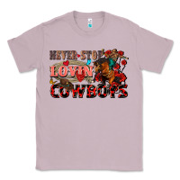 Lilac Never stop lovin cowboys Classic Tee - FaDigitalArtStudio