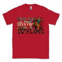 Red Never stop lovin cowboys Classic Tee - FaDigitalArtStudio