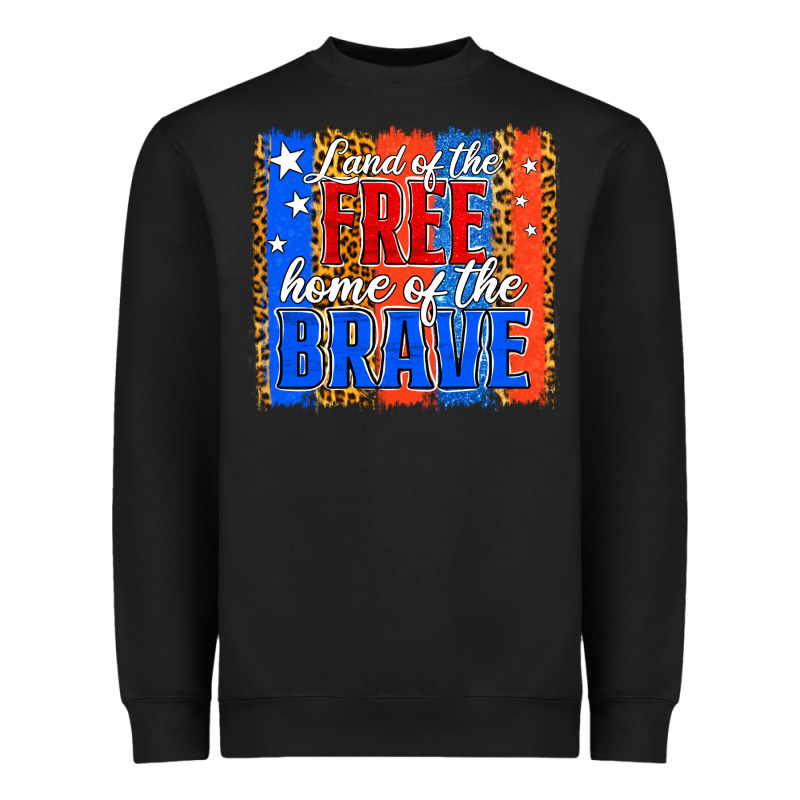Land Of The Free 4th Of July Brushstroke Heavyweight Sweatshirt by Jasminsmagicworld | Teevron