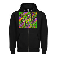 Black mardi gras carnival fleur de lis Zipper Hoodie - Jasminsmagicworld