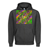 Charcoal Heather mardi gras carnival fleur de lis Zipper Hoodie - Jasminsmagicworld