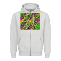 Dove Grey mardi gras carnival fleur de lis Zipper Hoodie - Jasminsmagicworld