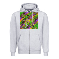 Heather Grey mardi gras carnival fleur de lis Zipper Hoodie - Jasminsmagicworld