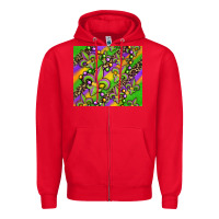 Red mardi gras carnival fleur de lis Zipper Hoodie - Jasminsmagicworld