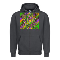 Smoke mardi gras carnival fleur de lis Zipper Hoodie - Jasminsmagicworld