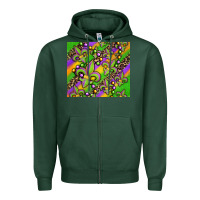 Sports Green mardi gras carnival fleur de lis Zipper Hoodie - Jasminsmagicworld