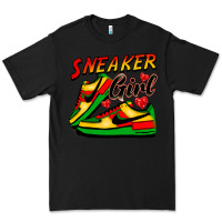 Black sneaker girl Premium Tee - FaDigitalArtStudio